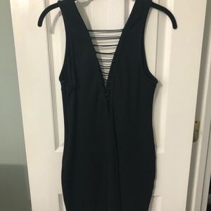 Lulus | Sexy Little Black Bodycon Vneck Dress